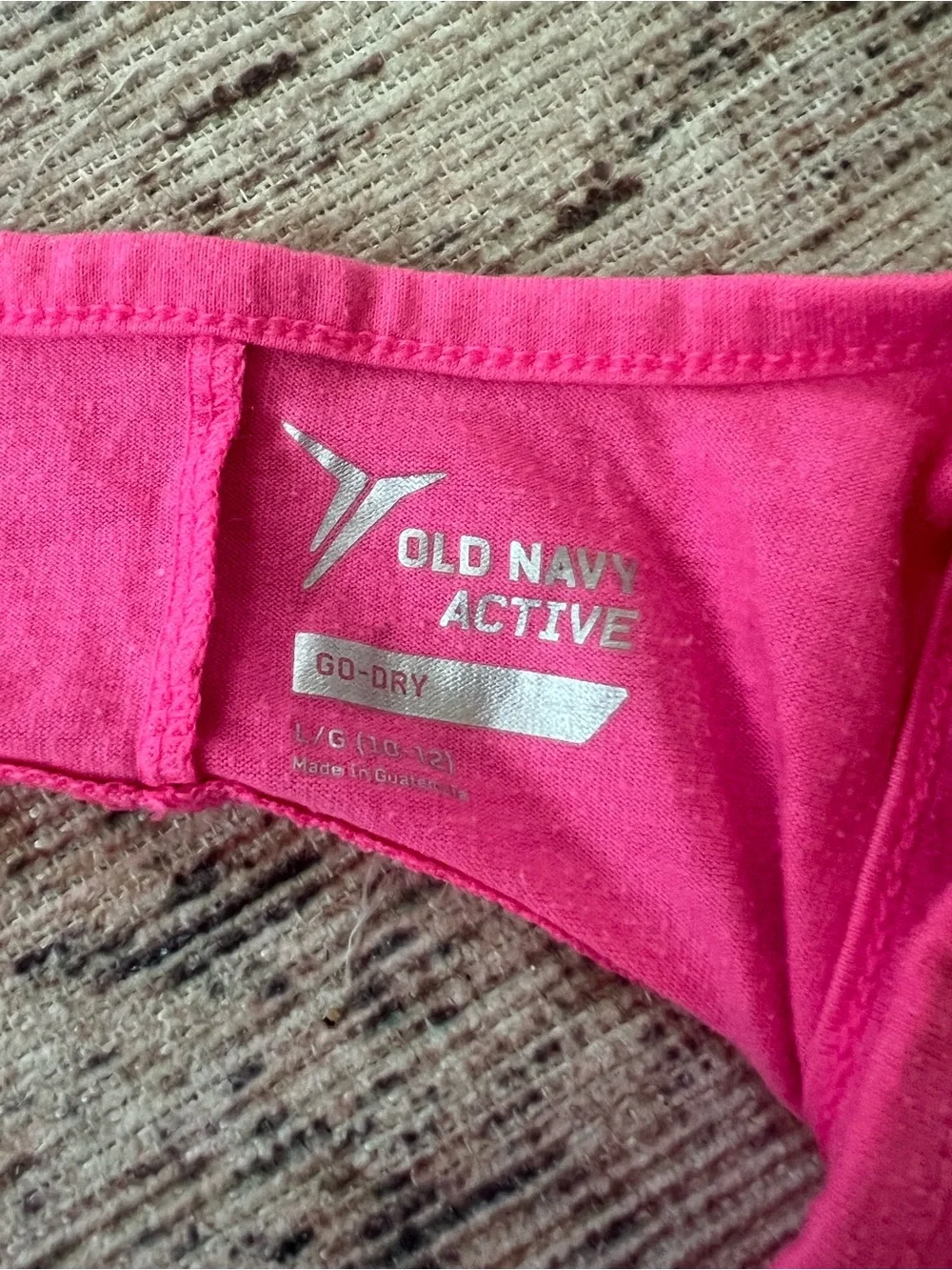 Old Navy Pink Tank Top with Gold 'LOVE to SHINE' Graphic